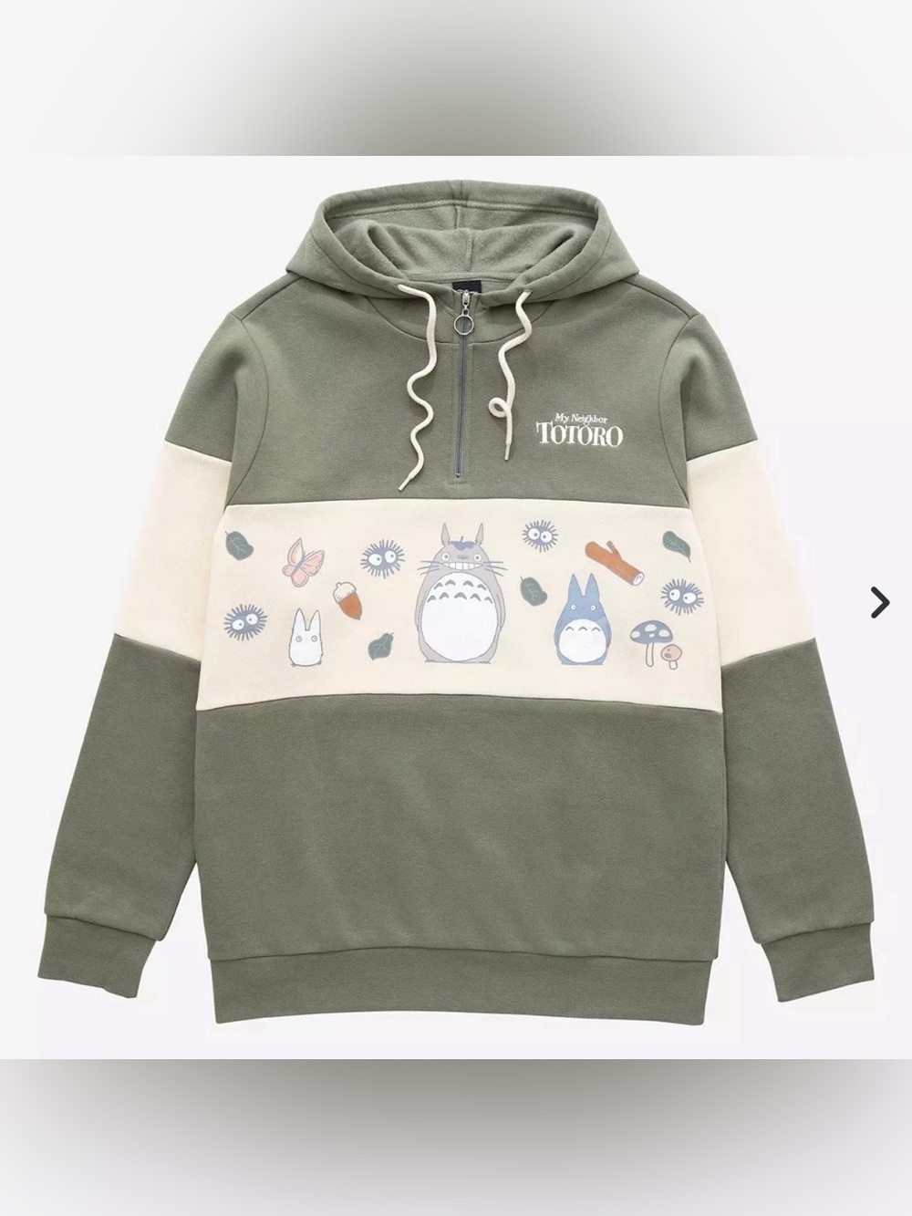 Studio Ghibli My Neighbor Totoro Forest Sprites Panel Hoodie - BoxLunch